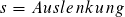 Auslenkung