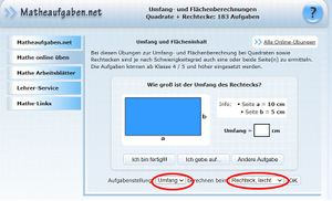 Bild Matheaufgabennet Umfang von Rechtecken.JPG