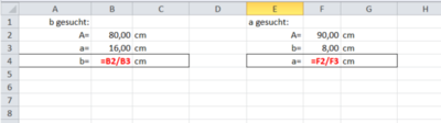 Formel Flächeninhalt Rechteck umformen Tabellenkalkulation.png