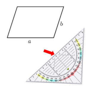 Parallelogramm Höhen einzeichnen 1.png