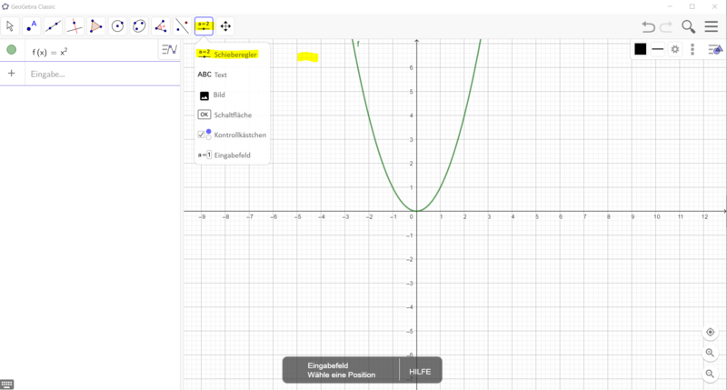 GeoGebra Schieberegler a erstellen.png